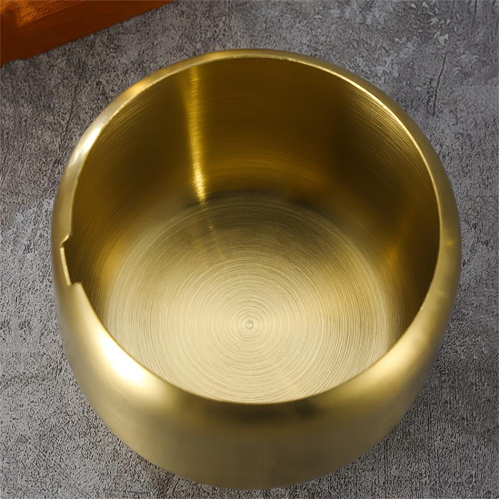 3PCS round handle stainless steel seasoning jar, gold color, kitchen spice jar, seasoning container