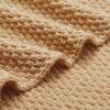Amazon Basics Knitted Throw Blanket, All Seasons, Recycled Polyester, 127 X 152 Cm, Sand
