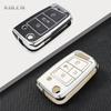 Tpu Car Key Case Cover Shell Fob For Vw Volkswagen Golf 7 Mk7 Tiguan Mk2 For Seat Ateca Leon Fr 2 Ibiza Skoda Octavia A7 Keyless