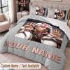 Custom Name Text 3Pcs Bedding Set Central Cee Duvet Cover And Two Pillowcases