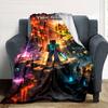 Minecraft Customize Text Blanket Cozy Customizable Blanket Ultra-Soft Perfect for Office Chair Sofa Chair Seaside Four Seasons Universal
