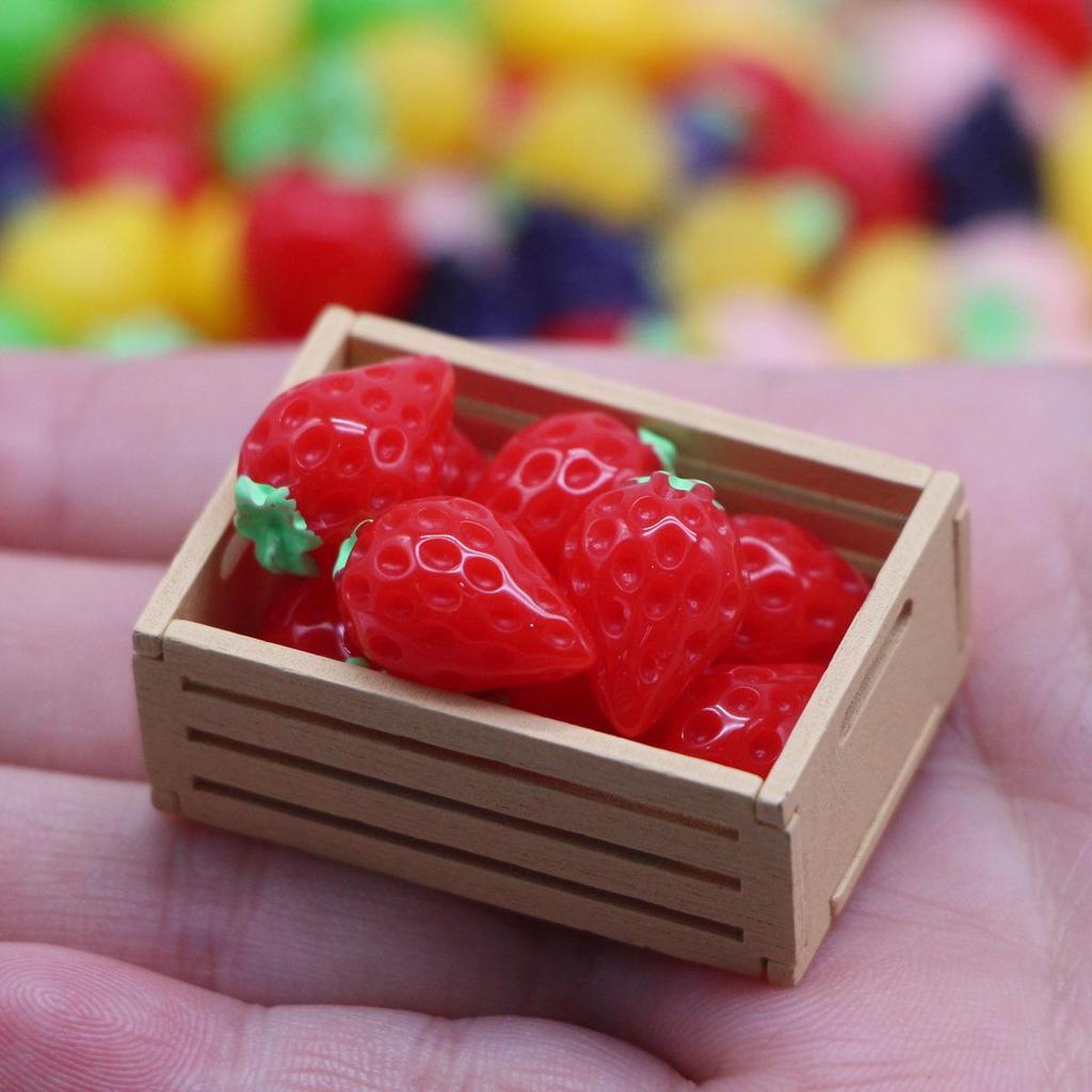 10-Piece Set: Mini 3D Fruit Dollhouse Dining Table Play Food Props