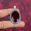 Red Garnet Jewelry, 925 Solid Sterling Silver Pendant, Handmade Gemstone Jewelry Pendant For Memorial Day