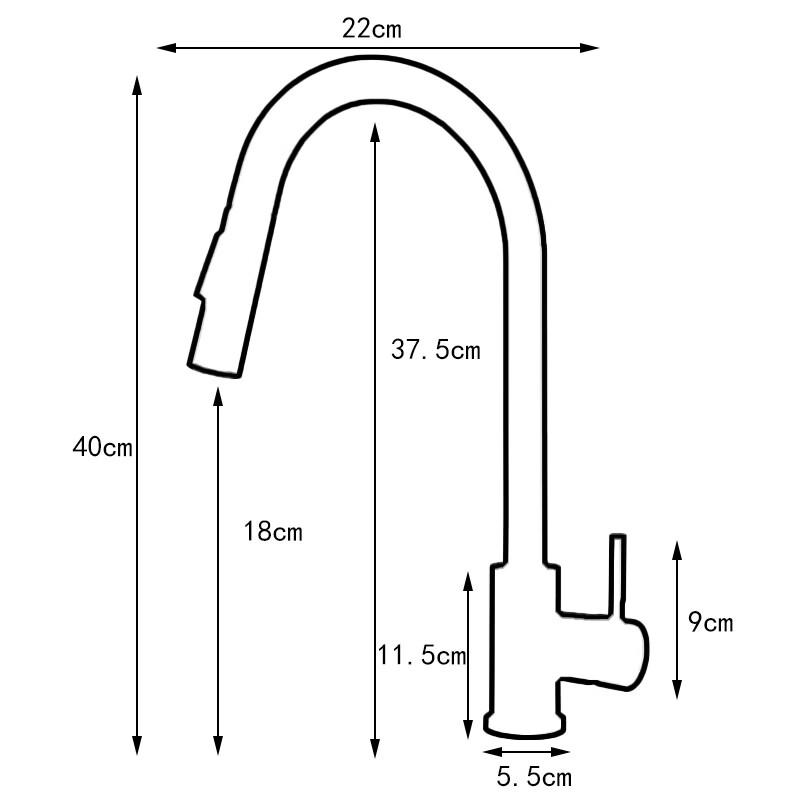 Abdo Stainless Steel Pull-Out Kitchen Faucet
