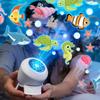 Snowflake/Starry Ocean Projection Night Light 161° Rotating Dynamic Christmas Projector Lamp Festival Gift Christmas Decorative
