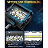 NAOEVO 4 Zoll 2 Stück LED Pod Lichter Spot Flut Combo LED Nebel Fahrlicht 4x4 Offroad Lichter Arbeitsleuchten für LKW Boot ATV UTV Jeep