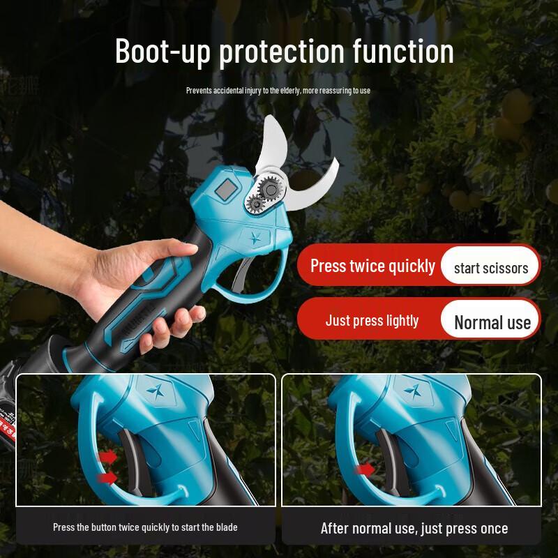 Cordless Electric Pruning Shears with Digital Display CN plug (adapter included)