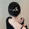 Einfache Elegante Legierung Schleife Haarspangen Pferdeschwanz Schnalle Retro Dutt Haarspange Haarnadel Frauen Haarspangen Pferdeschwanzhalter Haarschmuck