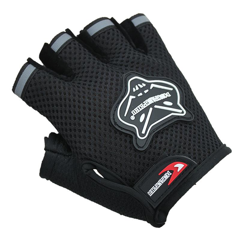 

Half Mesh Cloth Finger Gloves Children Adult Exercise Training Unisex Workout Adult чорний