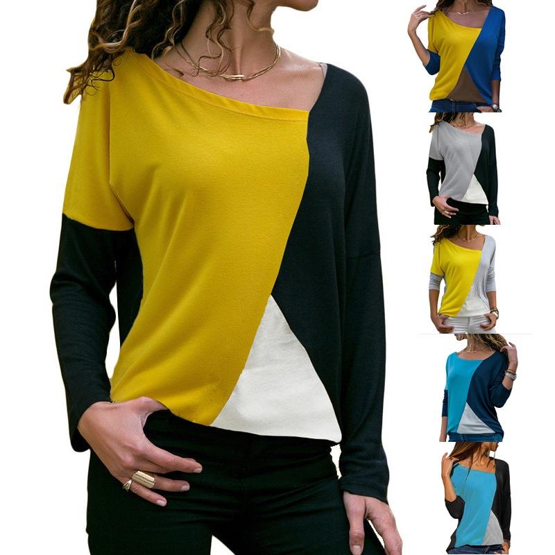 Elegant Fashion Women's Long Sleeve Loose Blouse Casual Shirt Autumn Tops T-shirt