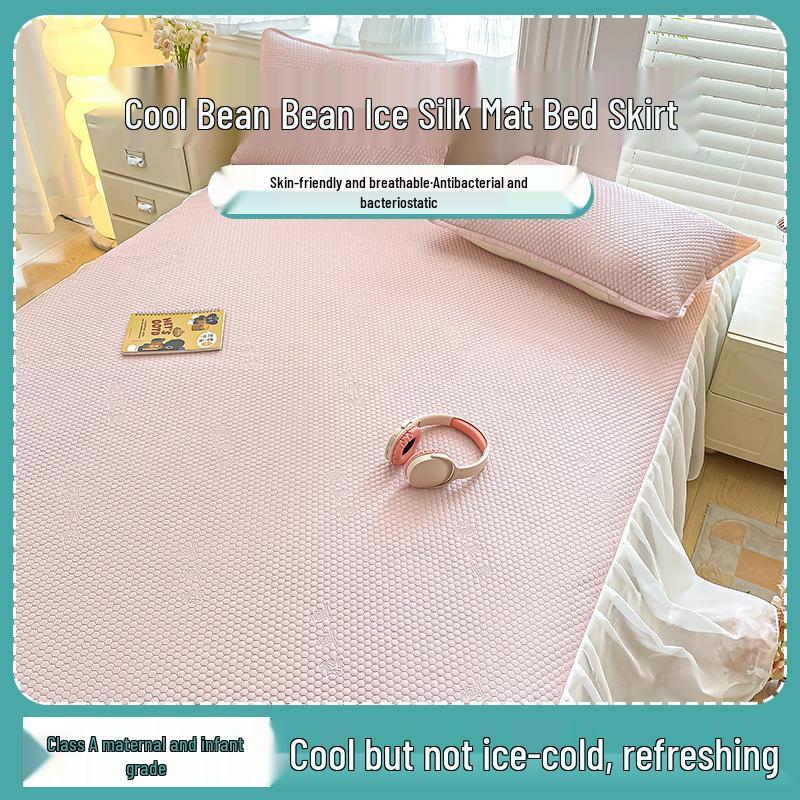 2026 Machine Washable Cooling Mat Set: Instant 3° Drop, Bed Skirt Style, Baby Safe, Black Technology