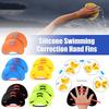 Silicone Swimming Paddles Girdles Safe Swimming Finger Flippers Swimming Correction Hand Fins Teaching Accessories