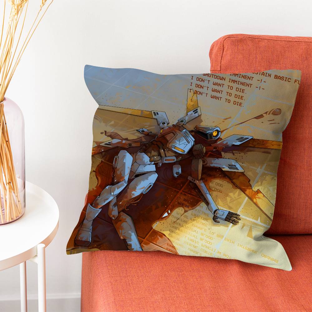UULTRAKILL Game Pillow Case Plush Fabric Soft DoubleSided Printed Sofa Warm Winter Home Gift Cushion Cover