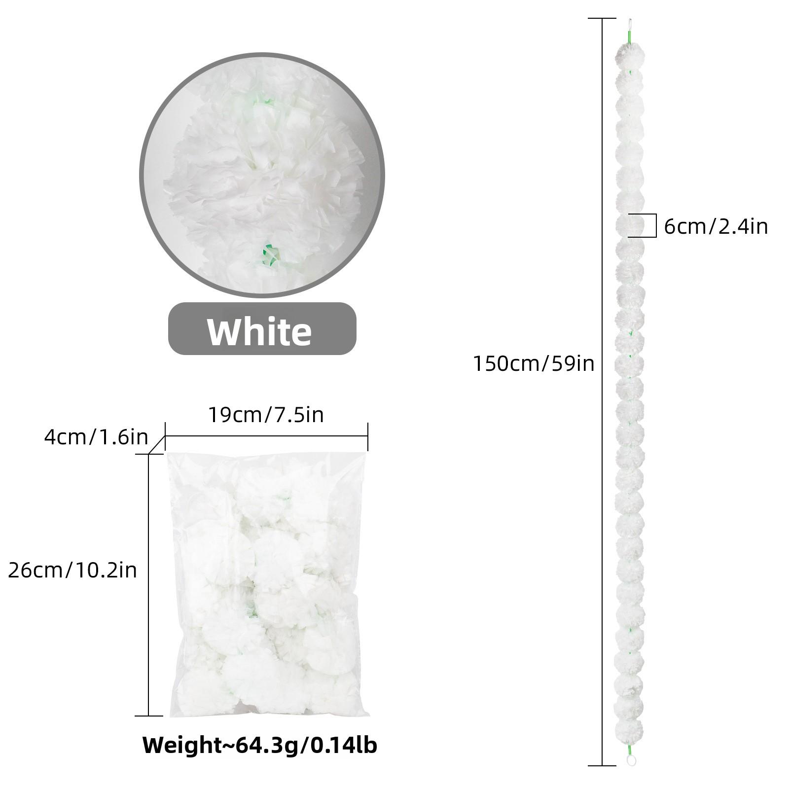 

1 шт. Гирлянда из бархатцев Дивали 150 см Пластиковые нити для алтаря Дня мертвых Декор для вечеринки на Хэллоуин Память об умерших 150cm
