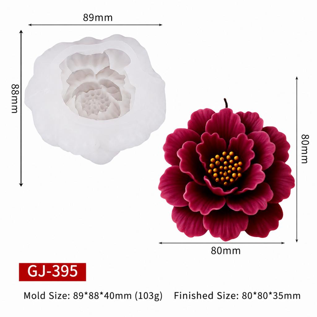 Flower Bouquet Mold Reusable 3d Flower Mold Cake Decoration Mold White For Handmade Soap Aromatherapy Ornament Gypsum Diffuser
