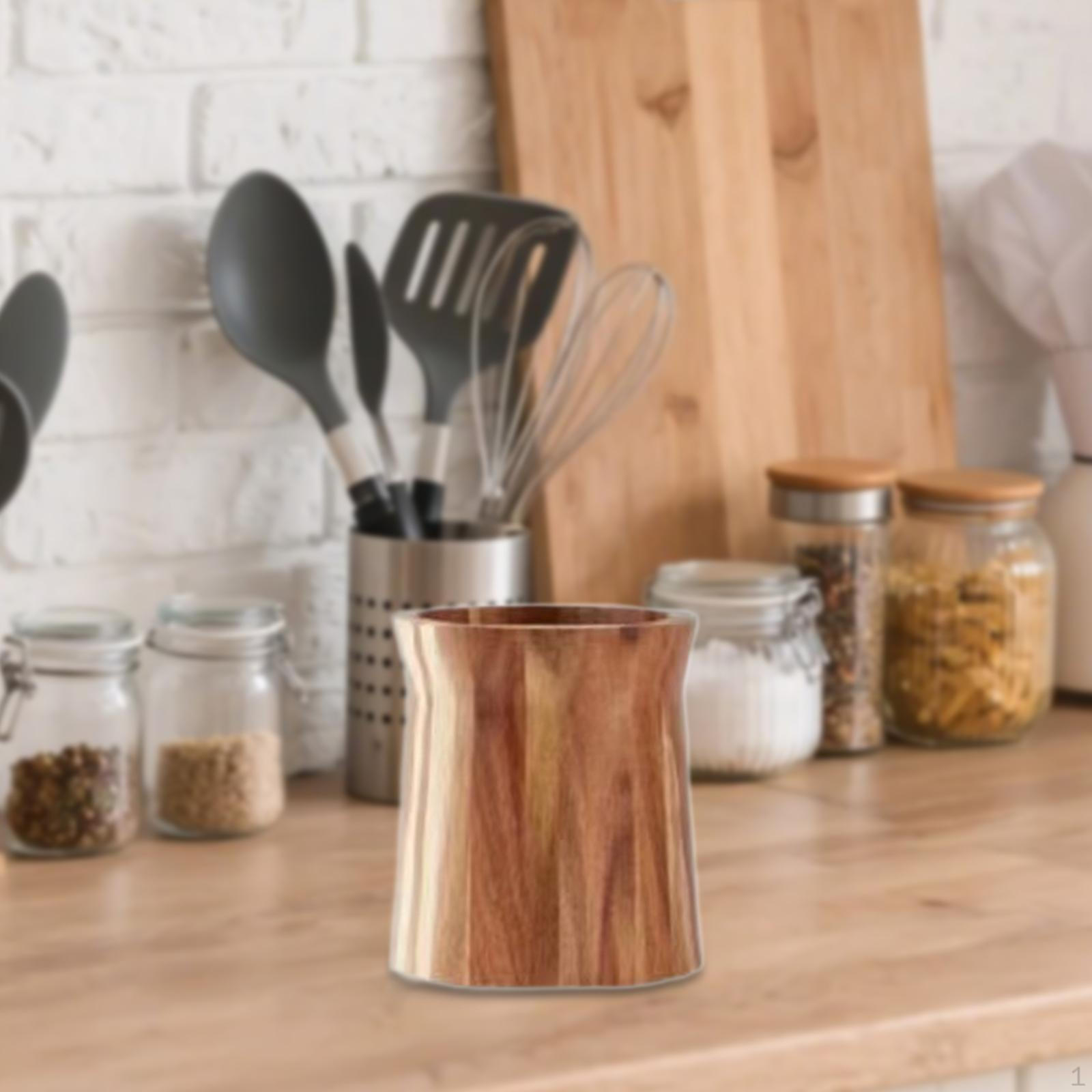 

Вращающаяся на 360° подставка для кухонных принадлежностей, органайзер для столовых приборов, красивый многофункциональный декор для small