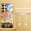 Phone Case For Samsung S26 S25 S24 S23 S22 S21 Plus Ultra Note20 Electroplated glass Phone Case Wuthering Waves AUGUSTA