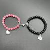 Fashionable Beaded Bracelet Set Magnetic Cute Heart Parents Bracelets Perfect Gift for Loved Ones Comfortable to Wear
