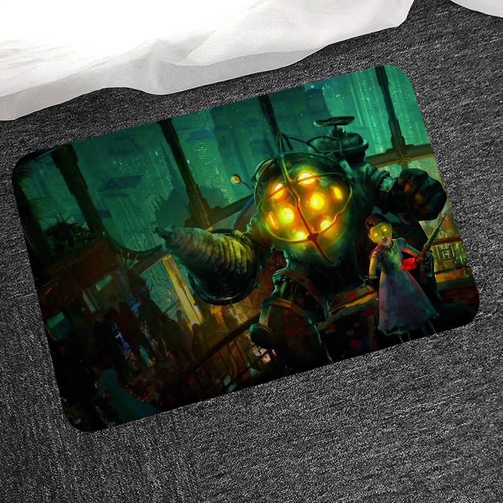 Video Game B-BioShock Floor Mat Nordic Style Home Doormat Bathroom-Toilet Mats Bedroom Hotel Decor Mat
