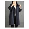 Loose Hooded Casual Trench Coat Long Sleeve Jackets Plus Size Women Autumn Winter Outerwear