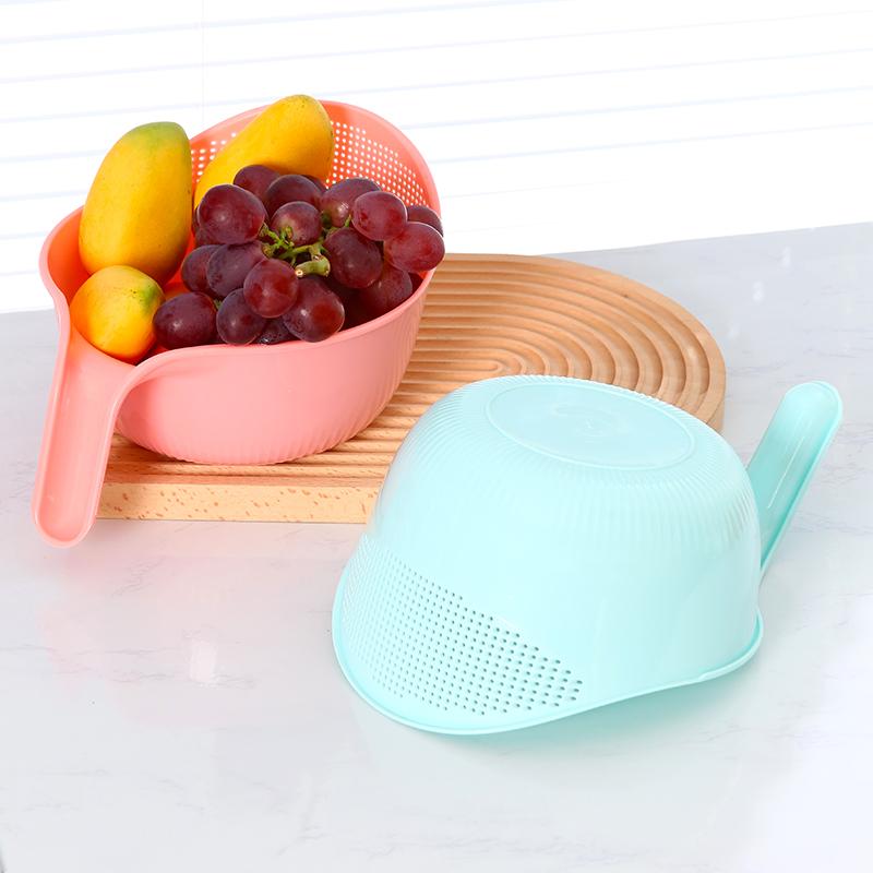 2 Stück Küchenreiswäscher Reiswaschsieb Haushalt Kunststoff Abtropfkorb Gemüsewaschkorb Multifunktion