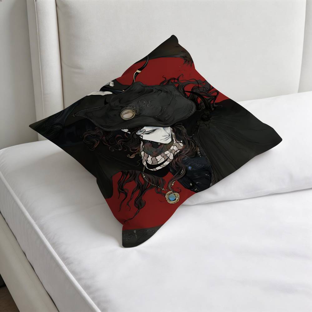VVampire Hunter D Fashion Square Pillow Case Durable Throw Pillow Cover for Sofa Couch Chair