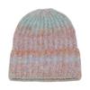 Autumn and winter pullover hat fashion versatile ear protection hat tie-dye gradual change color knitted hat winter hat women
