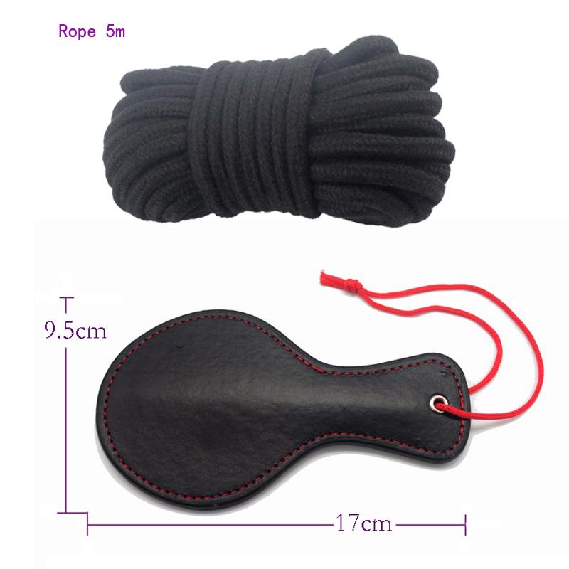 10pcs Set BDSM Bondage Accessories Handcuffs Whip Adult Sex Toys for Couples Fetish Fun Game