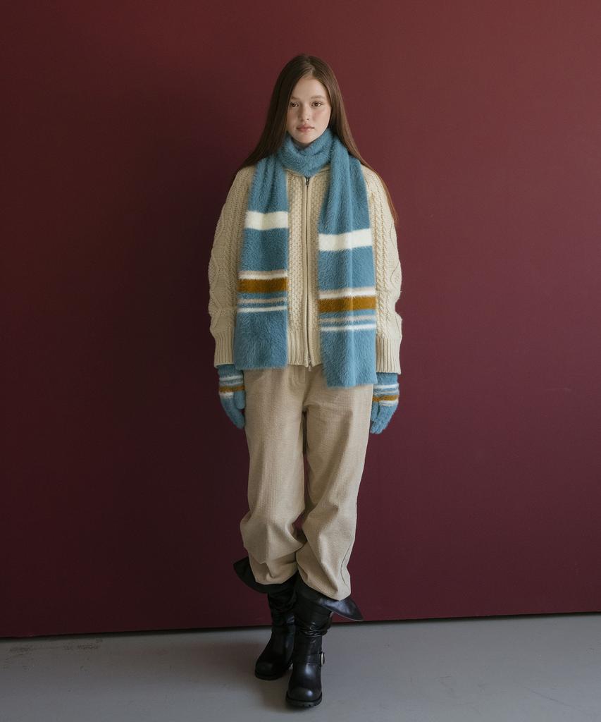 JILL BY JILLSTUART Striped Pattern Scarf - 2 Colors