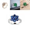 Crossborder Fashion Jewelry Ring With Colorful Zirconia And Gold Plating For Women