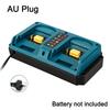 Replacement 18V DC18RD Dual Ports Battery Charger for Makita 18V Lithium Battery BL1830 BL1840 BL1850 BL1850B EU/US/UK/AU Plug