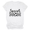 Soccer Mom European and American Crew Neck Women's Casual Loose Short-sleeved eBay Foreign Trade Spot Large Size Comfortable T-shirt