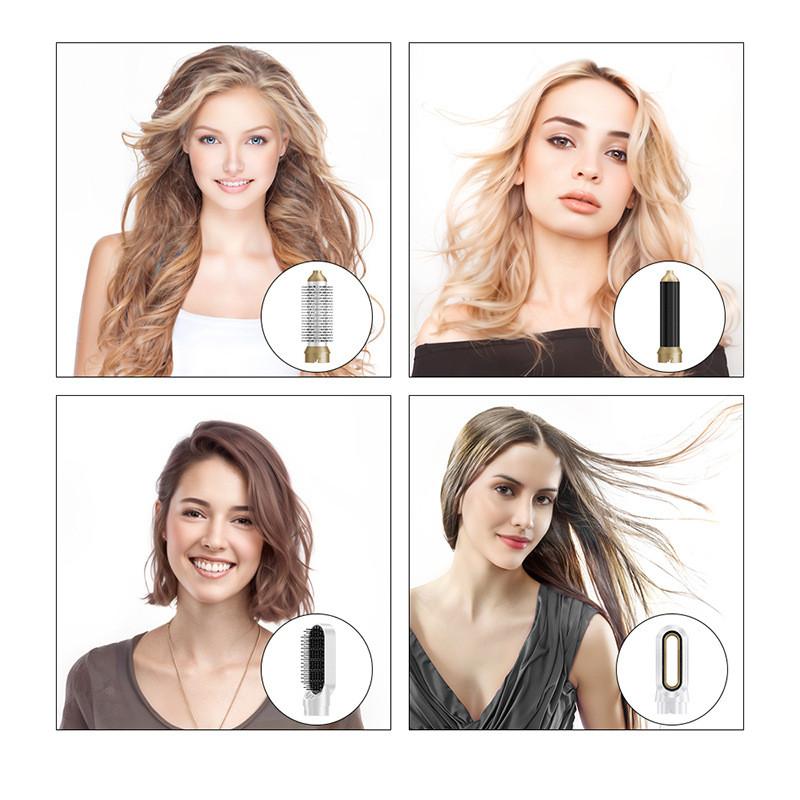 5-in-1 Hot Air Comb Multi Functional Straightening And Curling Dual-use Hair Curler Blow Dry Styling Comb