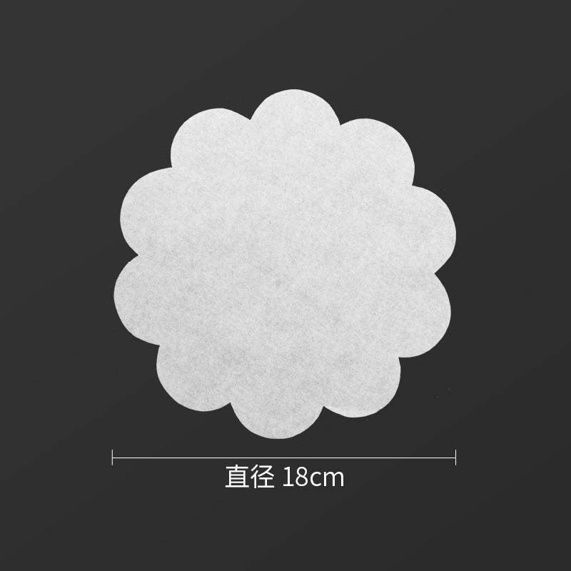 100 Stuks Witte Ronde Kant Hittebestendige Siliconenolie Airfryer Voedselmat Bakken Barbecue Grill Papieren