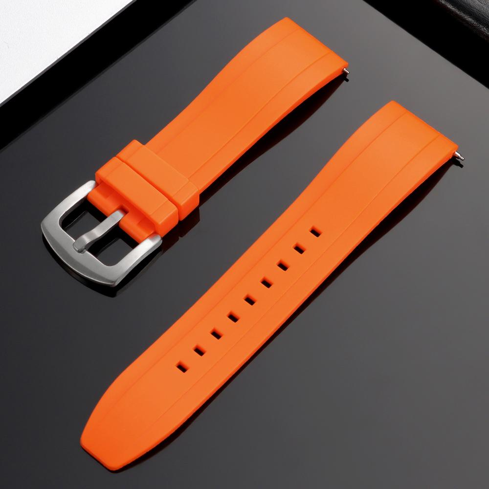 Premium Silicone Rubber Watch Strap 20mm 22mm Black Blue Green Replacement Watch Band Quick Release Waterproof Sports Watchbands