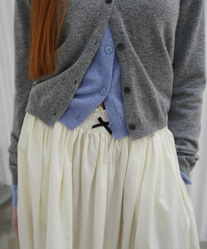320 Showroom Chloé Lace Banding Midi Skirt Cream