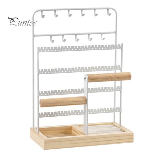 Decorative Jewelry Stand Rack Large Capacity Multi Tiers Stable Base Earrings Rings Necklaces Modern Organizer Bracelets Display Holder Shop Showcase