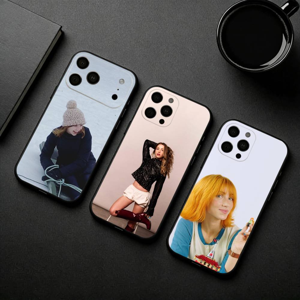 Actor E-Emily R-Rudd Phone Case For iPhone 17pro,16,15,14,13,12,11 Plus,Pro Max,XS,Soft Silicone Black Cover