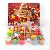24Pcs Christmas Rubber Ducks Advent Calendar 24-Day Countdown Box Fun Decorative Kids Gift Xmas Stocking Stuffer