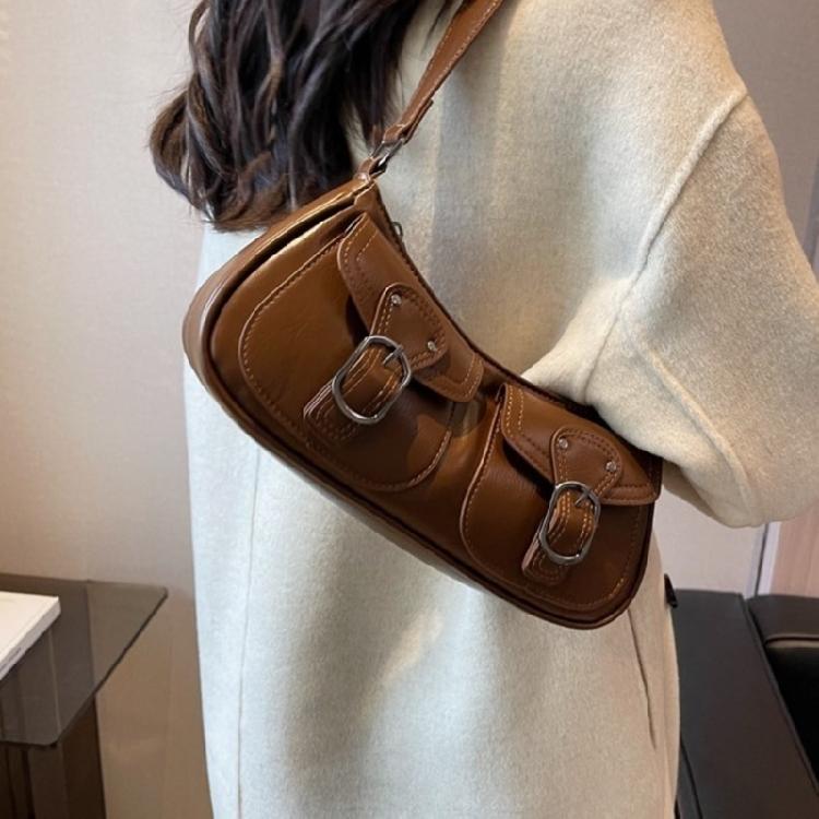 Lady Purse Fashion Underarm Bag for Women Girl Versatile Vintage Shoulder Bags