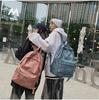Large Capacity PU Leather Backpack - Unisex Casual Travel & College Bag