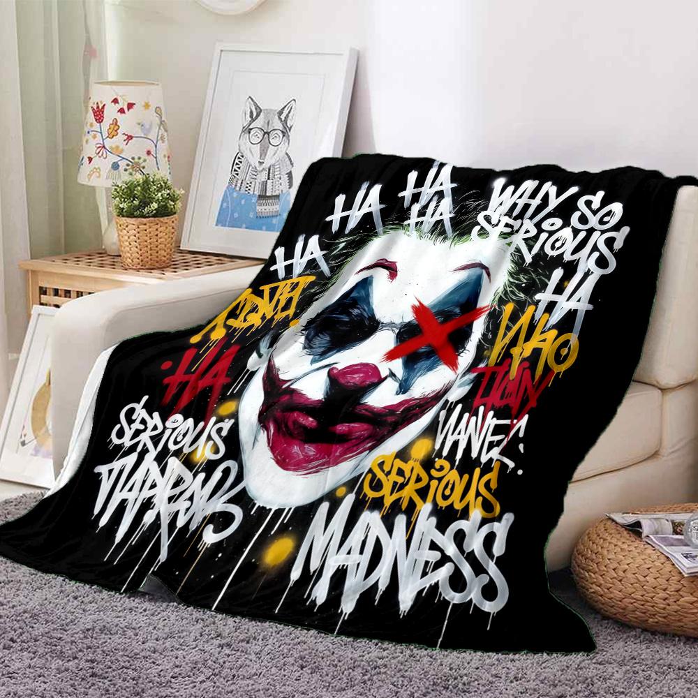 Joker Flannel Blanket, High quality Comfortable for All Seasons, Home Decor, Warmth and Comfort