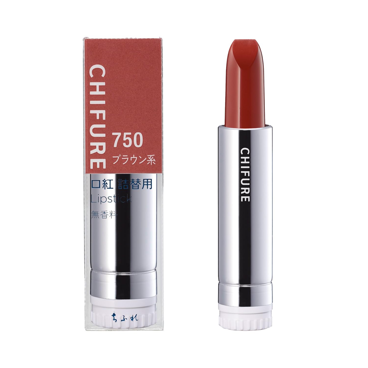 Губная помада Chifure [Все 6 цветов Сменный блок и Футляр для губ] 750 Brown