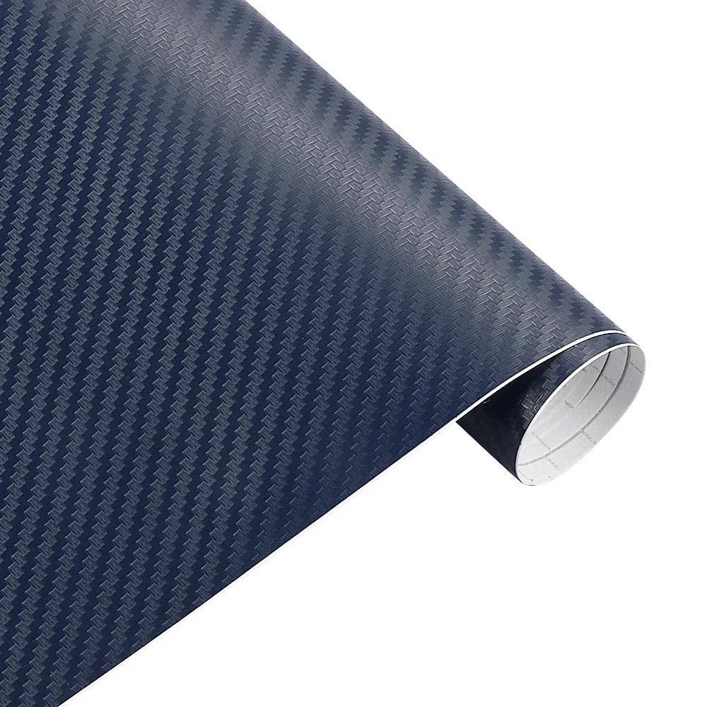 25cmx200cm 3D Carbon Fiber Vinyl Film Car Motorcycle Sticker Waterproof Decorative Adhesive Protector Film Car Accessories