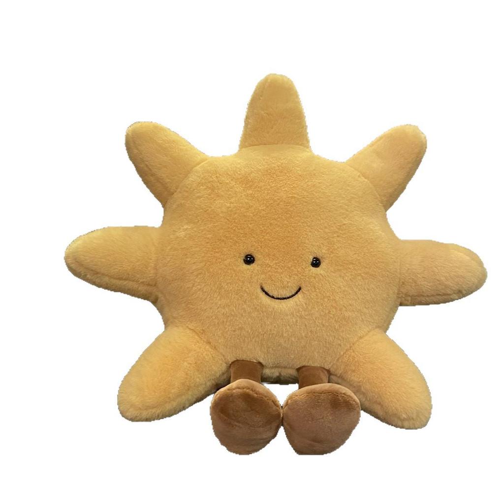 Nordischer Stil Sonne & Mond Weiche Plüschkissenpuppe Spielzeug - Süßes Geschenk für Mädchen