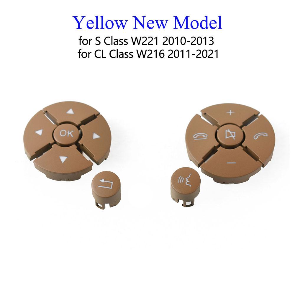W221 W216 Auto Multifunktions Schwarze Lenkrad Druckknopf Abdeckung Tasten Für Benz S CL Klasse S280 S300 S350 S400 S600 2006