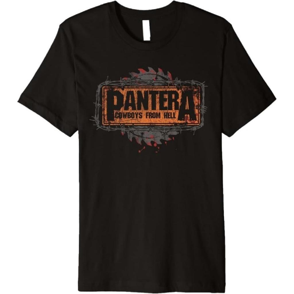 Men's Heavy Metal Band Logo T-Shirt Black Bold Typography Print Cotton Comfort Fit
