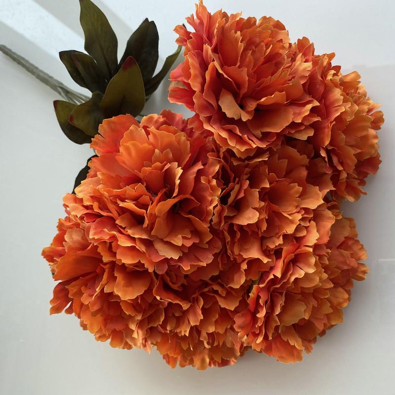 Artificial Peony Flowers For Wedding Decor With Soft Fleece Material For Home And Event Use