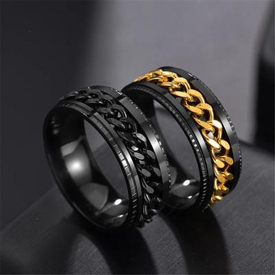 Anelli da uomo in acciaio al titanio dal design semplice di nuova moda Anelli per coppie amante Alleanza Fedi nuziali in oro Set per donne e uomini