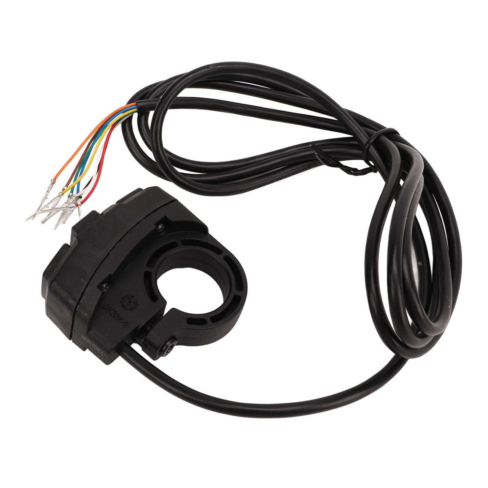 

36V 48V Electric Bike Light Horn Switch IP54 Waterproof Control Switch for 22.2mm Handlebar
